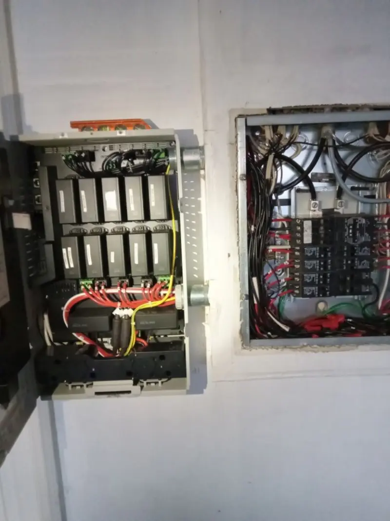Electrical panel upgrade completed for Landscape Lighting Installation in Garden City